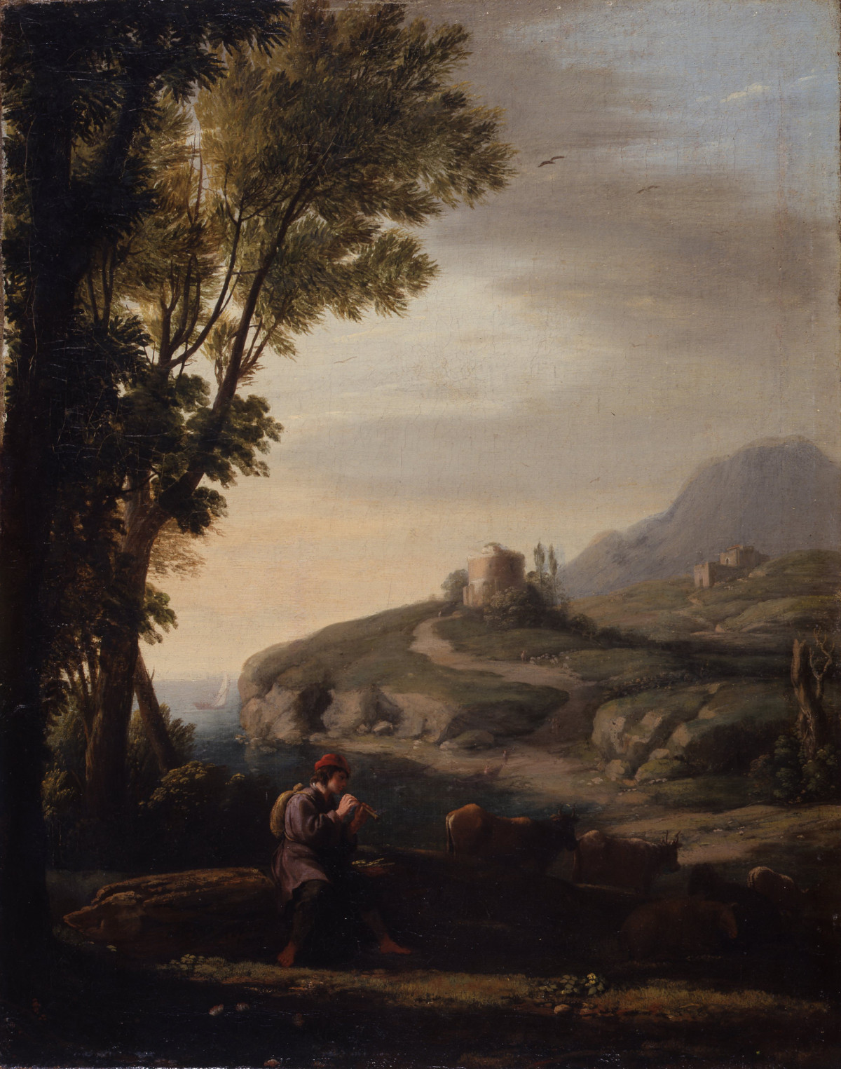 Claude Gellée dit Le Lorrain, Paysage pastoral, 1635, huile sur toile