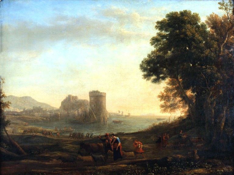 Claude Gellée dit Le Lorrain, Bataille près d’une forteresse, vers 1638