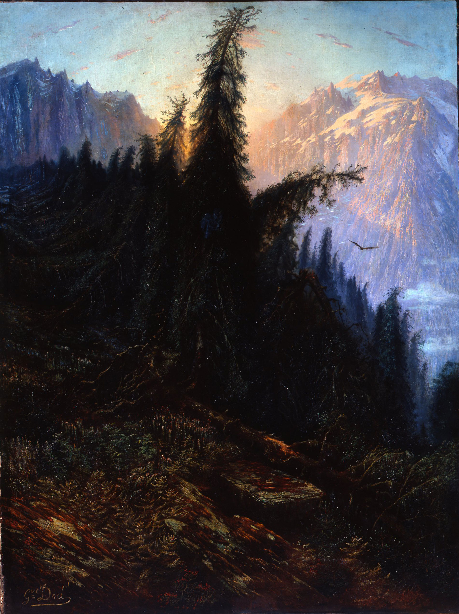 Gustave Doré, Paysage de montagne