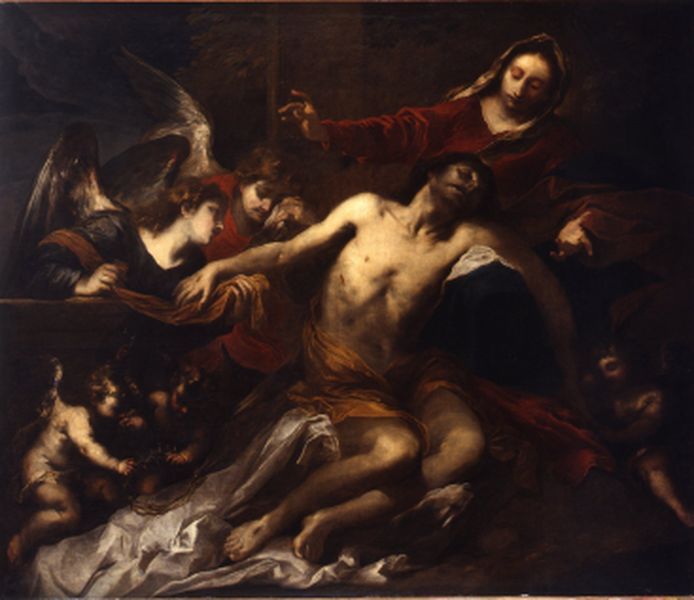 Valerio Castello, Le Christ au tombeau, vers 1650-1559