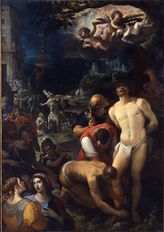 Wenceslas Coebergher, Les apprêts du martyre de saint Sébastien, 1599