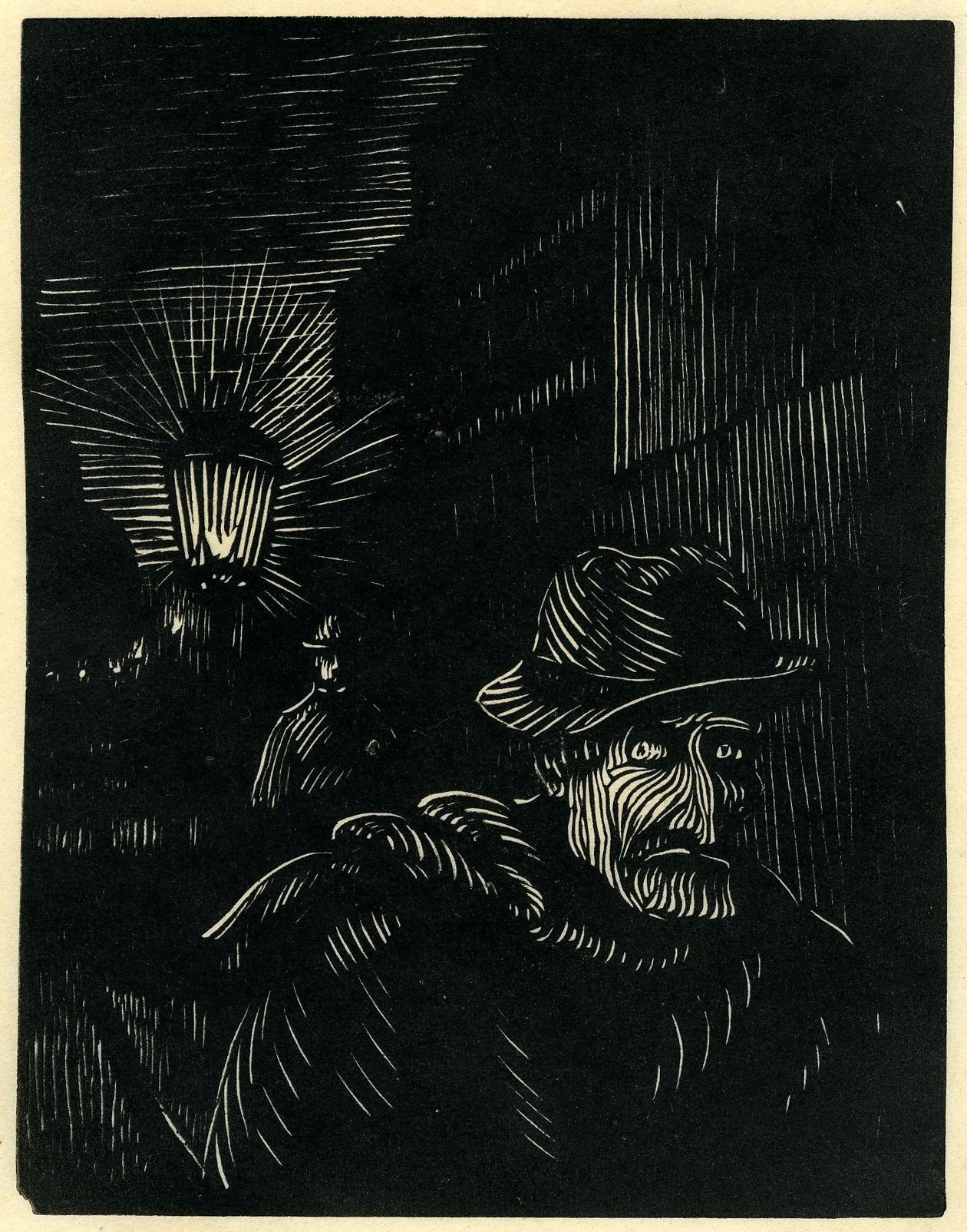 Paul-Émile Colin, Homme des foules (Suite d'estampes inspirées des Histoires extraordinaires d'Edgar Allan Poe), 1894