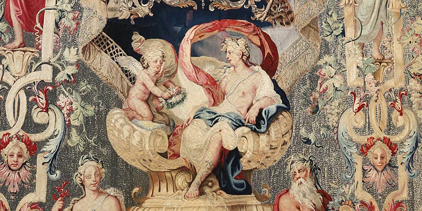 Jean Berain (1640-1711) (d'après), Jean Lemoyne (1638-1713), Tenture des attributs de la Marine, Paris, musée du Louvre. Photo (C) RMN-Grand Palais (musée du Louvre) / Jean-Gilles Berizzi