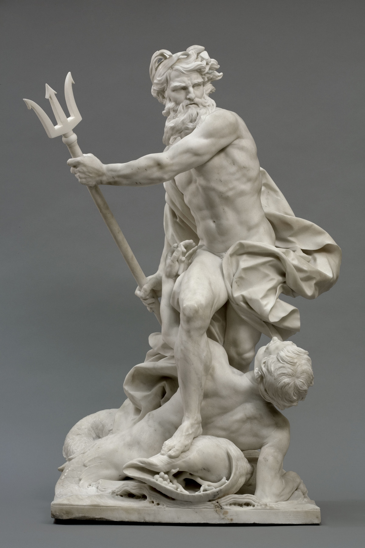 Lambert Sigisbert Adam dit Adam l’Aîné, Neptune calmant les flots, 1737. Paris, musée du Louvre © RMN – Grand Palais (Musée du Louvre) – Philippe Bernard 
