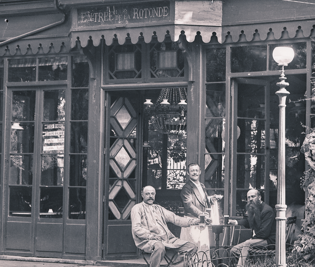 Attribué à Félix Roy, Le café de la Comédie (la Rotonde) et son jardin place Stanislas, détail, vers 1900. Négatif gélatino-argentique sur plaque de verre, inv. 2019.0.4482
