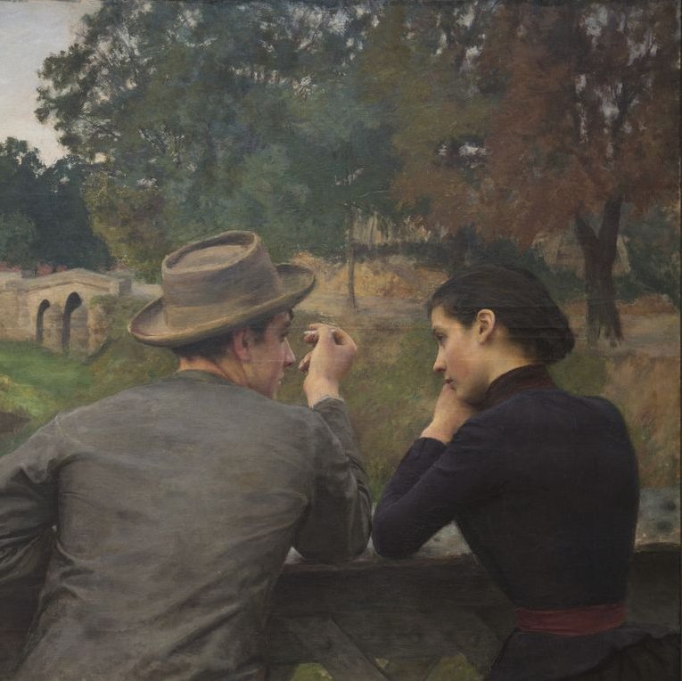 Émile Friant, Les Amoureux, 1888, huile sur toile