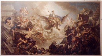 Charles-Antoine Coypel, La destruction du palais d’Armide, 1737