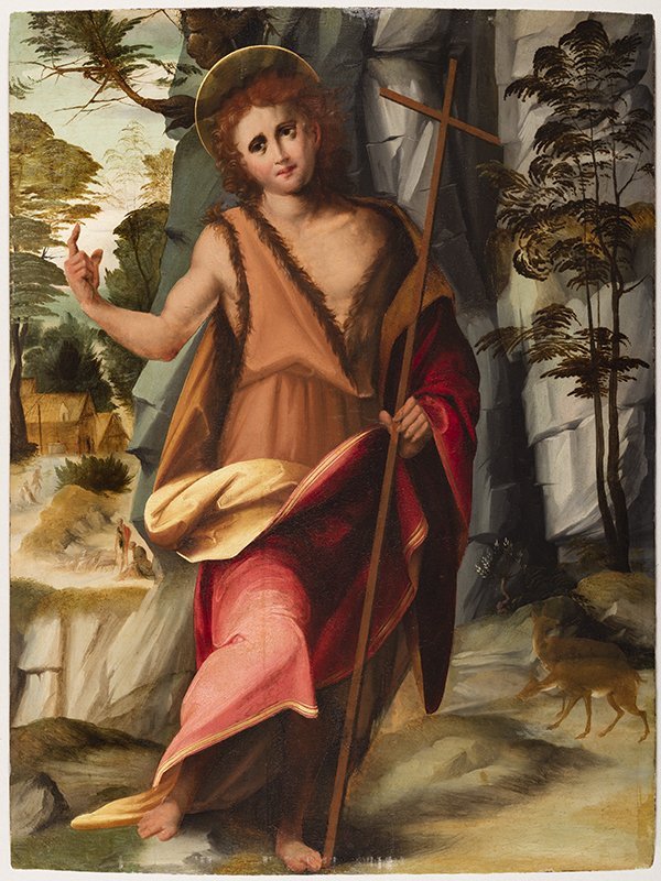 Giovanni di Lorenzo Larciani, Saint Jean-Baptiste dans le désert, vers 1510-1512